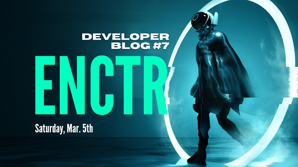 ENCTR_Official's tweet photo. You've waited and we've been building. Check in this weekend for Dev Blog #7, containing our official v2 launch date. Presale info coming soon. #ENCTR #defigaming #DAO https://t.co/wgxZCwByMW