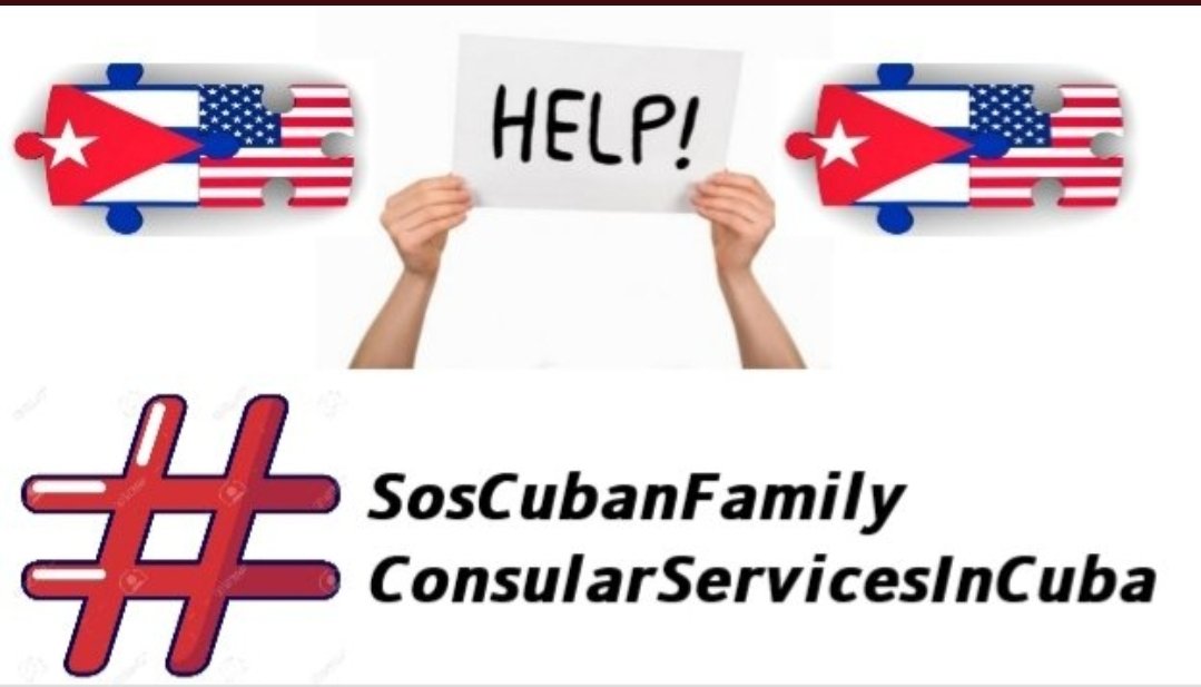 needmybigsister's tweet photo. #ConsularServicesInCuba
We need your support for family reunification so many families separated from their loved ones and unanswered.  Reactivation of Consular services in our Havana embassy #ConsularServicesInCuba #CFRP 
@POTUS @VP Please we need your HELP. REOPEN The EMBASSY https://t.co/6kPUDYyhaj