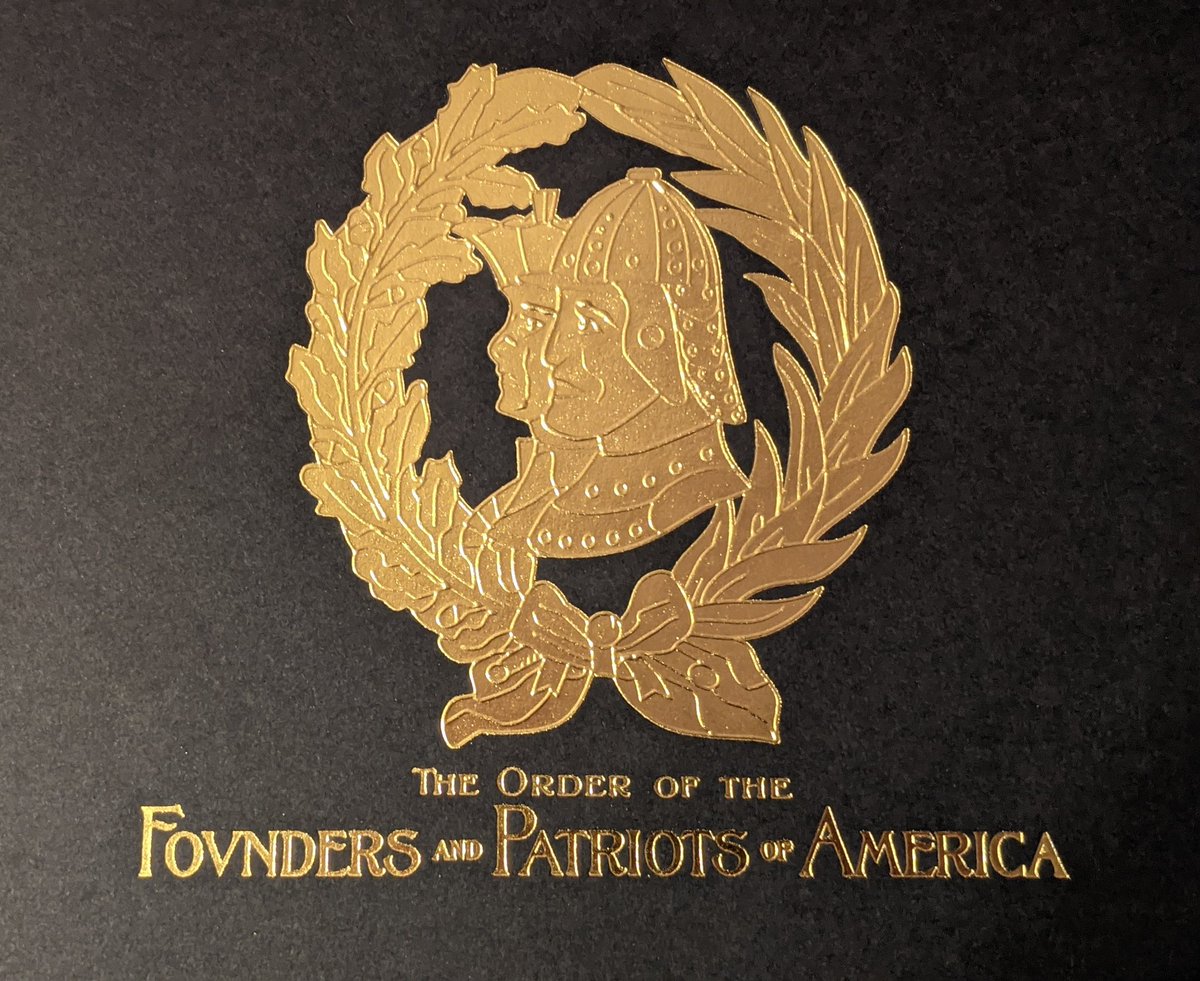 DLGenealogist's tweet photo. My @USPS mailman delivered my membership certificate from The Order of the Founders and Patriots of America #OFPA - very honored to become a member in Massachusetts #Genealogy https://t.co/cemdzF6T2L