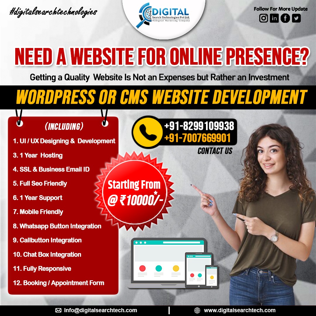 digisearchtech's tweet image. Need a Website for Online Presence?
.
.
.
.
#websitedevelopment #websitedesigning #websitedevelopmentcompany #websitedevelopmentagency #websitedevelopmentservices #wordpressdeveloper