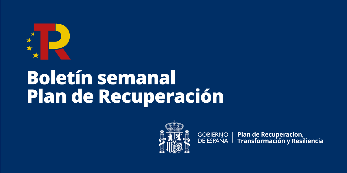 Ya está disponible el boletín semanal del #PlanDeRecuperación con novedades como la primera convocatoria del #KitDigital para #pymes y los primeros programas de incentivos a la cadena de valor innovadora y de conocimiento del hidrógeno renovable. 
planderecuperacion.gob.es/noticias/bolet…