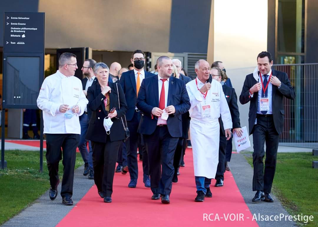 AlsacePrestige's tweet photo. Inauguration du salon égast 2022, les deux parrains  Guillaume Gomez Ambassadeur de la gastronomie et Marc Haeberlin L'Auberge de l'Ill.

Egast Strasbourg Events
📷Rca-Voir Studio Alsace Prestige
Corinne Armbruster https://t.co/8cIDoCz7q0
