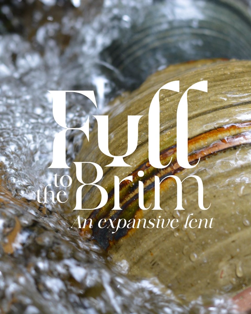 GobinChurch's tweet photo. Our Lenten theme, Full to the Brim, is an invitation—into a radically different Lent, into a full life. It’s an invitation to be authentically who you are, to counter scarcity and injustice at every turn, to pour out even more grace wherever it is needed. https://t.co/bCbEERudwW