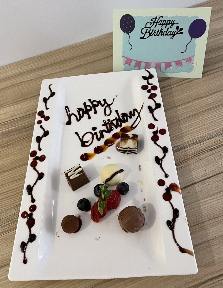<a href="/NovotelYork/">Novotel York Centre</a> we are here for 3 nights for my husband’s birthday. What a lovely surprise when we got back to our room just now.Much appreciated, thank you very much 😊