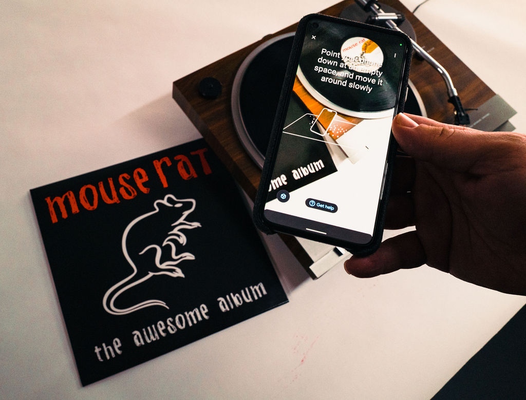 You're not seeing things. Li'l Sebastian Augmented Reality is real. Pop on @mouseratmusic's Awesome Album and enter the world of the tiny horse at l8r.it/5GZe

#parksandrec #mouserat