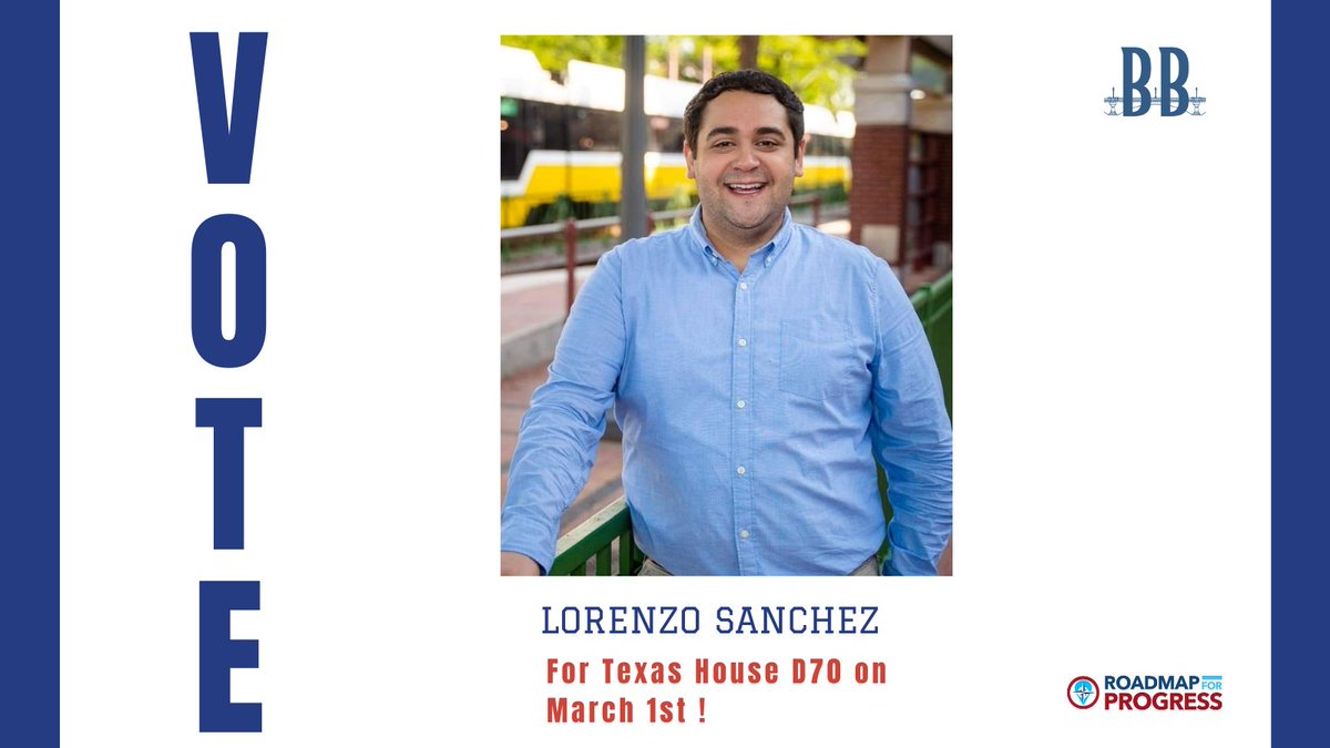 Voters in Texas: Tomorrow is Primary Day and many districts have changed!  
Make sure you have a plan and make sure it includes voting for Lorenzo Sanchez for Texas House in D70!  He will lead with integrity and work for all Texans! <a href="/LorenzoforTX/">Lorenzo Sanchez for Texas</a>