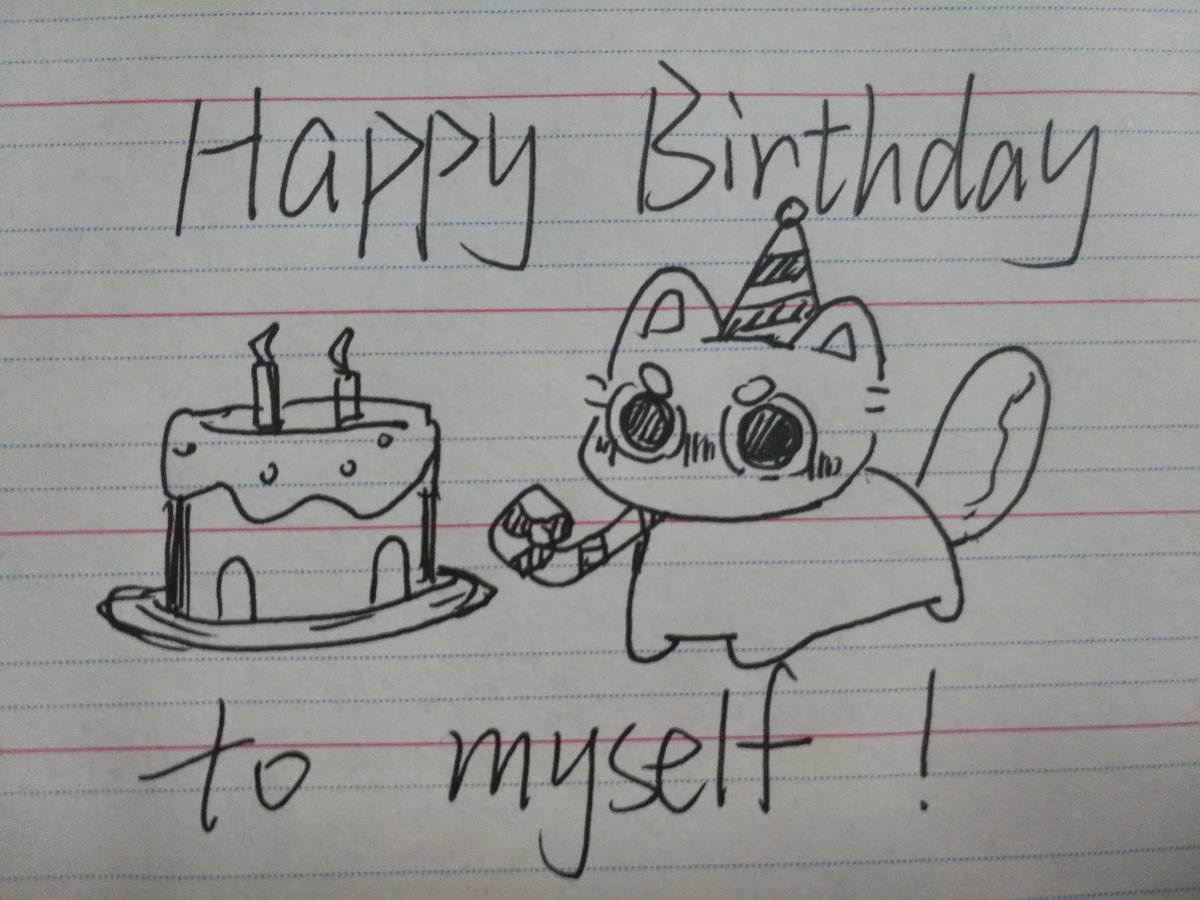 laouet2's tweet photo. 祝我自己生日快乐🎂#oc #happybirthday https://t.co/sJCHg5oib4