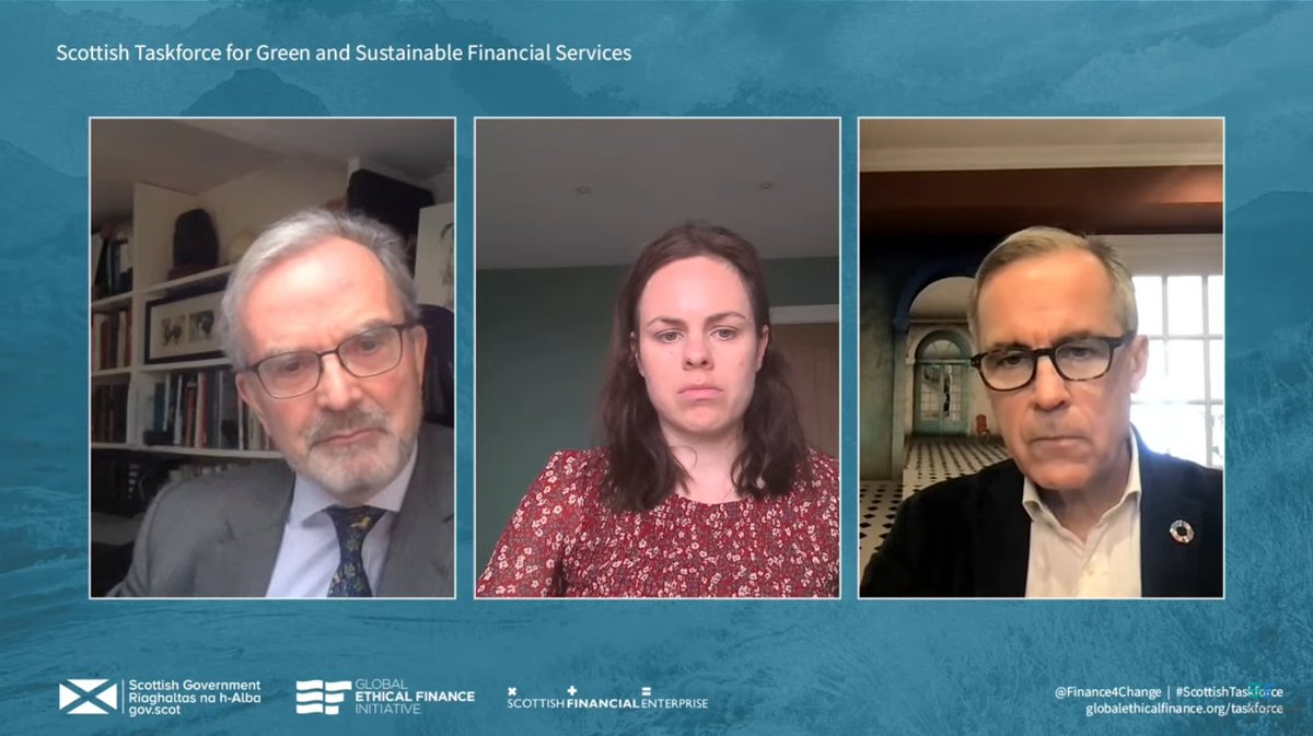 Finance4Change's tweet photo. How do we embed #ClimateFinance, asks David Pitt-Watson @CambridgeJBS. @MarkJCarney highlights:

1⃣ Climate stress testing
2⃣ Effective government regulations, including #CarbonPricing
3⃣ Culture of #ClimateAction in finance

#ScottishTaskforce https://t.co/TNQAozsSUA