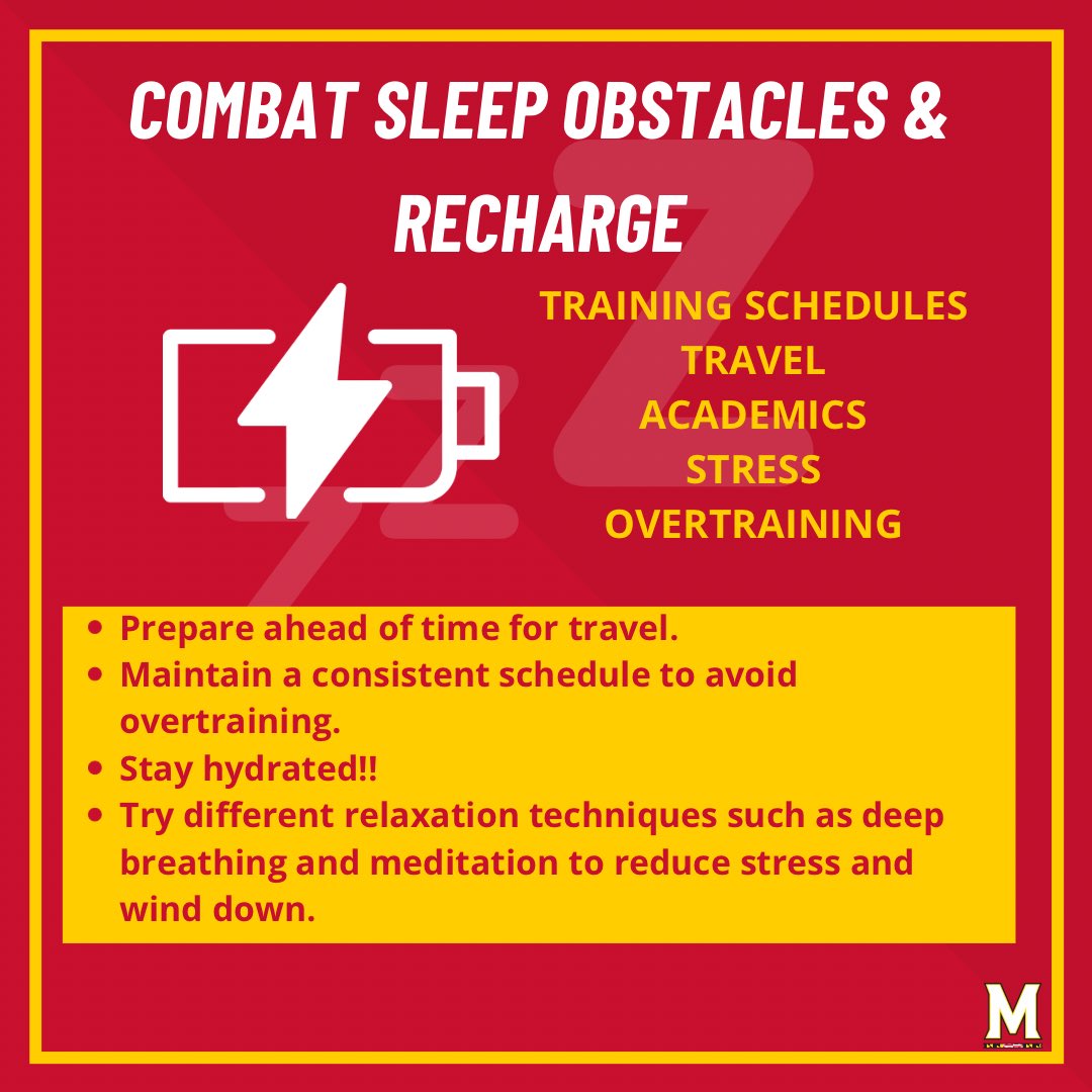 Sleep is 🔑 to performance &amp; recovery! Make it a priority in your training schedule 💤