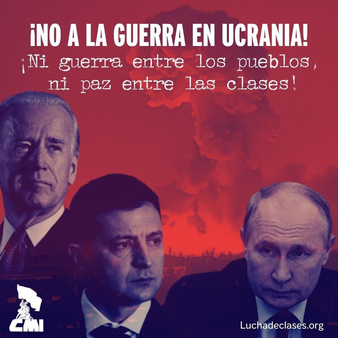 comunistas_ocr's tweet photo. 🔴Lee, descarga y difunde nuestra octavilla contra la guerra en Ucrania 👉 https://t.co/54QbJUJYUa
📢NO AL IMPERALISMO, NO AL CHOVINISMO, NI GUERRA ENTRE PUEBLOS NI PAZ ENTRE CLASES #NoalaguerraenUcrania #NoalaOTAN https://t.co/j5jQ0in1vC