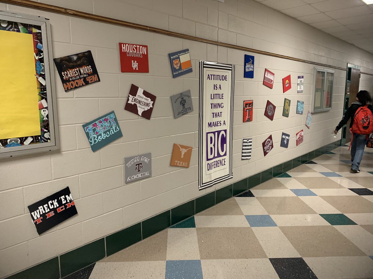 Have you seen the revamped AVID wall??? Come check it out and see all of your options after high school! It all starts with your attitude and growth mindset! <a href="/BrenhamHS/">Brenham High School</a>  <a href="/BrenhamHSAVID/">BHS AVID</a> <a href="/AVID4College/">AVID</a> And