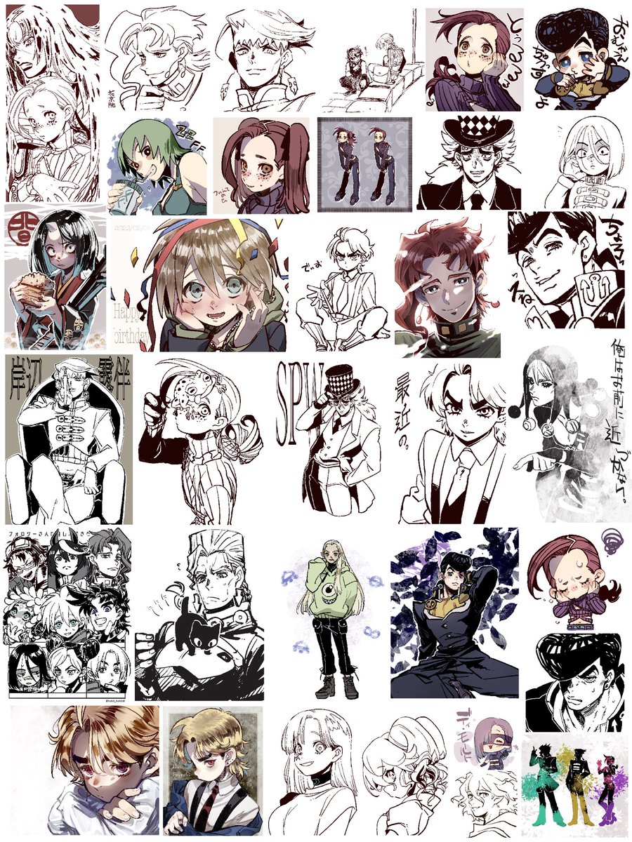 #今月描いた絵を晒そう
2月分、入り切らなかった 