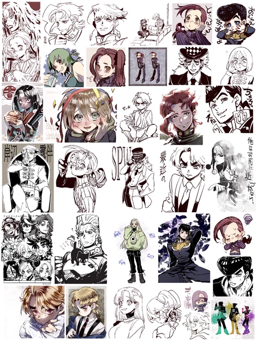#今月描いた絵を晒そう
2月分、入り切らなかった 