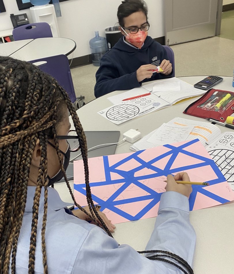 NAISNY's tweet image. Demonstrating your understanding in different ways is a key part of #NAISNY learning. Upper School students use their understanding of geometry in different contexts.
