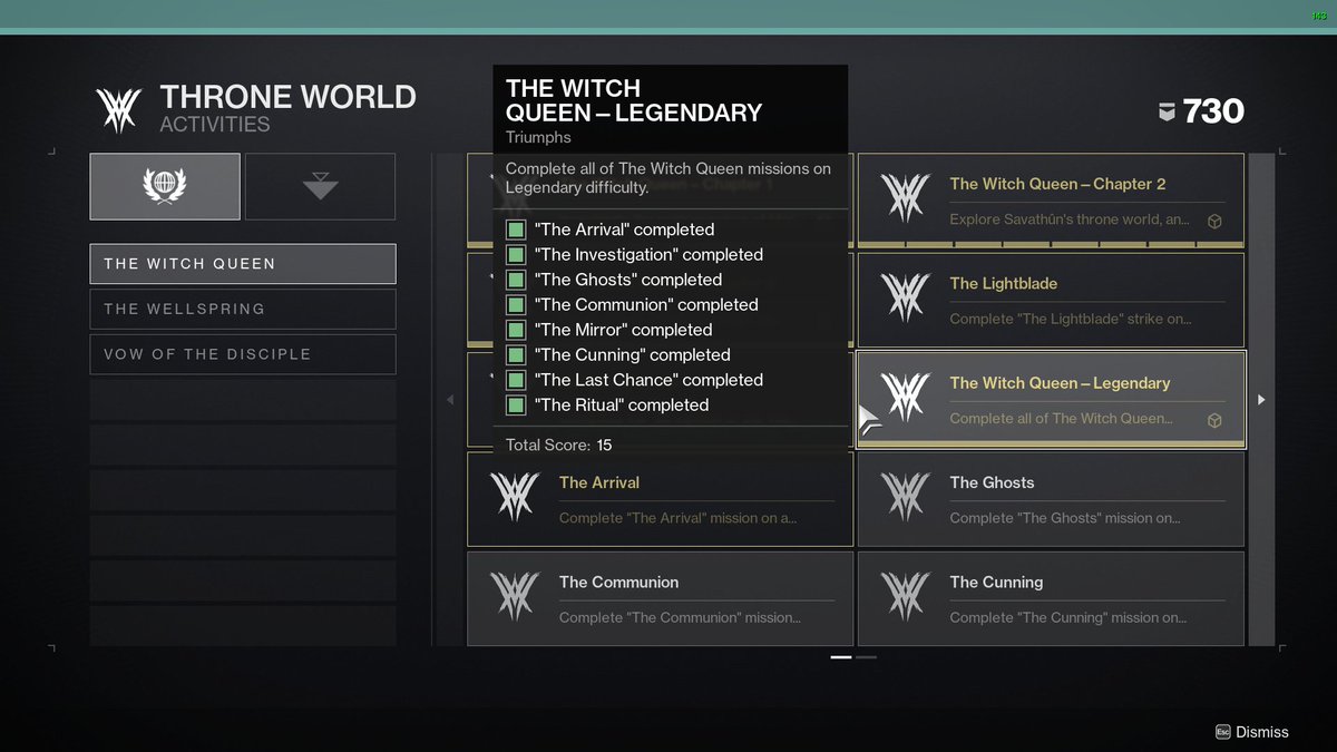DelboyDylan's tweet photo. Top notch Destiny 2 campaign. Not only a great story, but having the challenge of the legendary version made it feel that much more epic. #TheWitchQueenLegendary https://t.co/MNRONWPBug