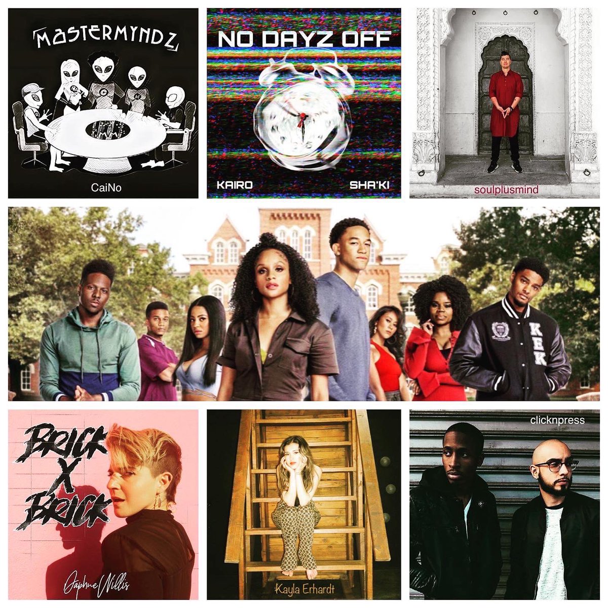 Madonna Wade-Reed (@mwrdaisy) on Twitter photo Tonight o <a href="/CWAllAmericanHC/">All American: Homecoming</a> listen for music from:
<a href="/kiddkenn/">KIDD KENN 2.0</a>
@wearecrsb
@trellywya
@julian_xtra
@bri_thelady
@apmmusic
<a href="/cainobeatz/">CaiNo</a>
@kingkairomusic x <a href="/freeshaki/">Shakib</a>
@soulplusmind
@daphnewillismusic
@KaylaErhardt
<a href="/clicknpress/">ClickNPress</a>
#AllAmericanHomecoming #bringstonuniversity Tonight o <a href="/CWAllAmericanHC/">All American: Homecoming</a> listen for music from:
<a href="/kiddkenn/">KIDD KENN 2.0</a>
@wearecrsb
@trellywya
@julian_xtra
@bri_thelady
@apmmusic
<a href="/cainobeatz/">CaiNo</a>
@kingkairomusic x <a href="/freeshaki/">Shakib</a>
@soulplusmind
@daphnewillismusic
@KaylaErhardt
<a href="/clicknpress/">ClickNPress</a>
#AllAmericanHomecoming #bringstonuniversity