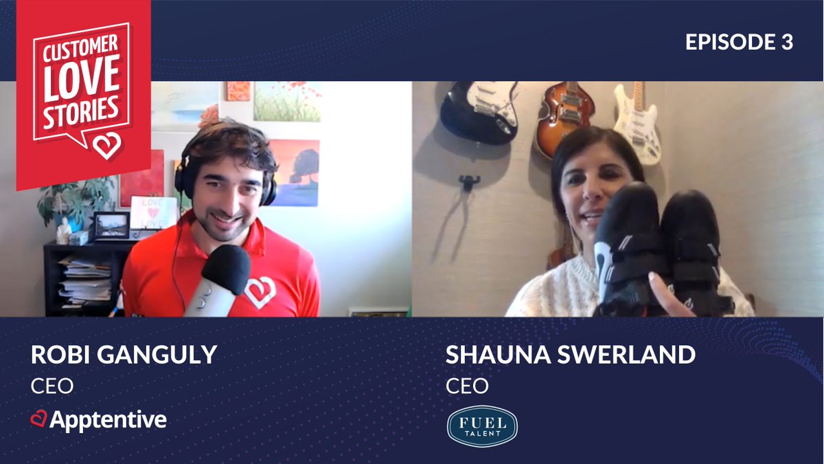 New episode alert! 🔔

@robiganguly sat down with the CEO of @FuelTalent, @shaunaswerland, to talk all things #CustomerLove. 

They spent time exploring how brands like @onepeloton use relationships and human connections to build loyal fans. 

Listen now:
apptentive.com/blog/2022/02/2….