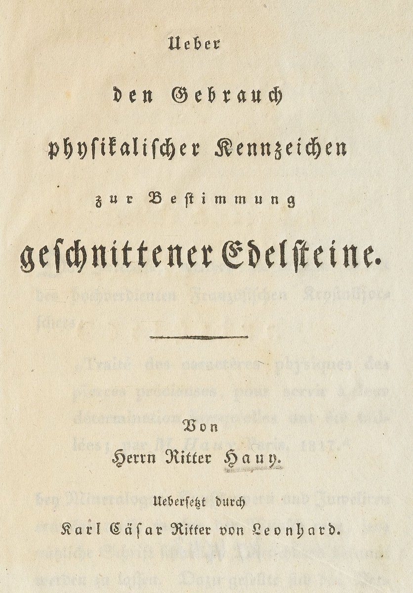 Goethe_Rocks's tweet photo. Happy Birthday René Just Haüy!
In #Goethes #Privatbibliothek findet sich eine Publikation des Mineralogen zu geschnittenen #Edelsteinen. Mehr zur Monografie bei #HAABWeimar unter: https://t.co/rayexbrWT7
Und mehr zum Edelstein ab morgen bei #Goethe_Rocks im #MonatdesEdelsteins! https://t.co/HmSAnLJBo5