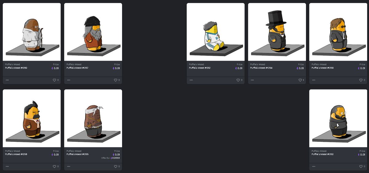 freud_ed's tweet photo. Unsold rare Puffies that are still available! You can check and find. Don't miss the floor prices!
https://t.co/8IXvO6no2J
#NFTs #NFTCommunity https://t.co/Dqu4u9u3lG