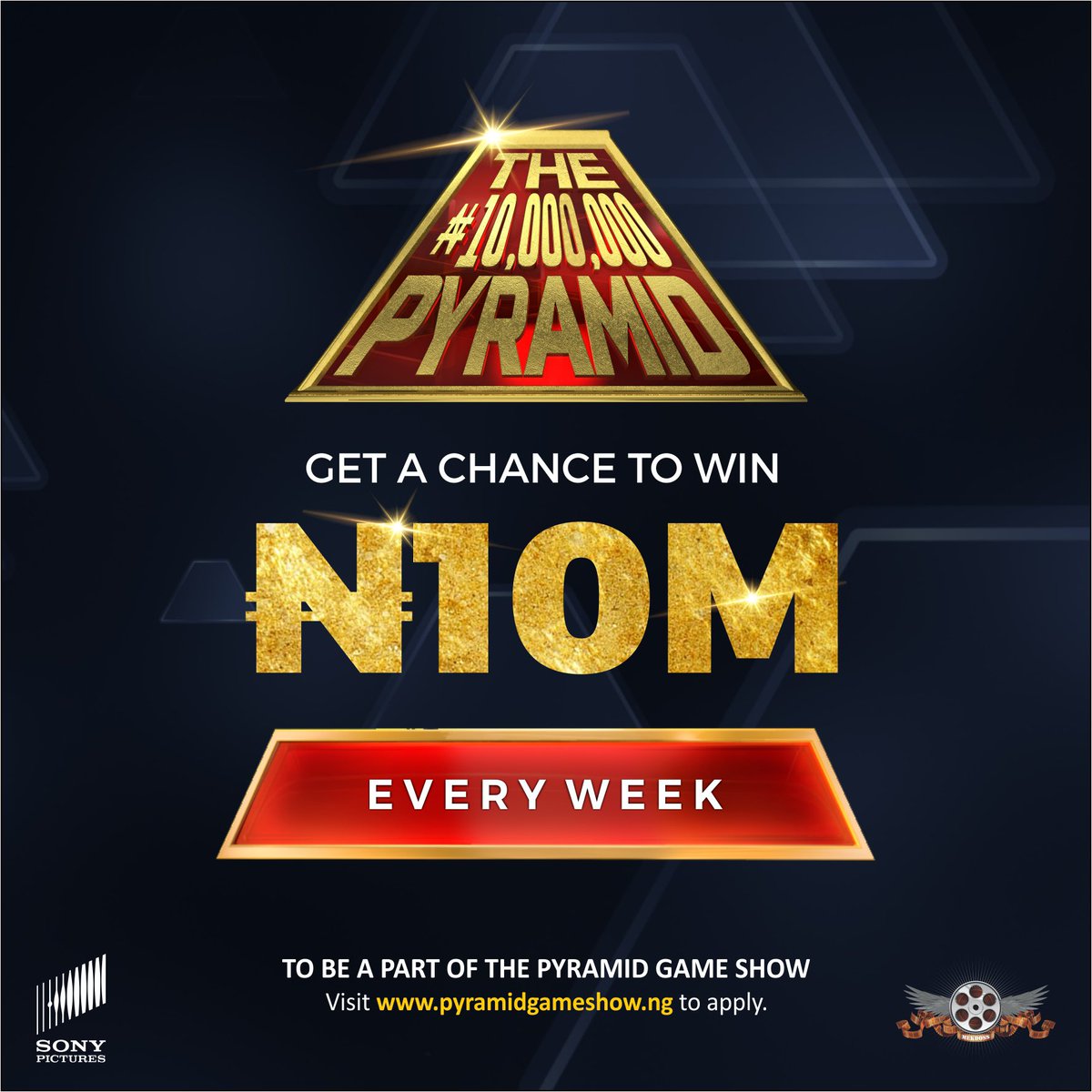 Tee_Classiquem1's tweet photo. Imagine yourself winning a whopping sum of 10million naira a week by just participating in a game? Amazing right? that's what the #PyramidGameShow is all about, that person can be you https://t.co/3SS13gZNrA