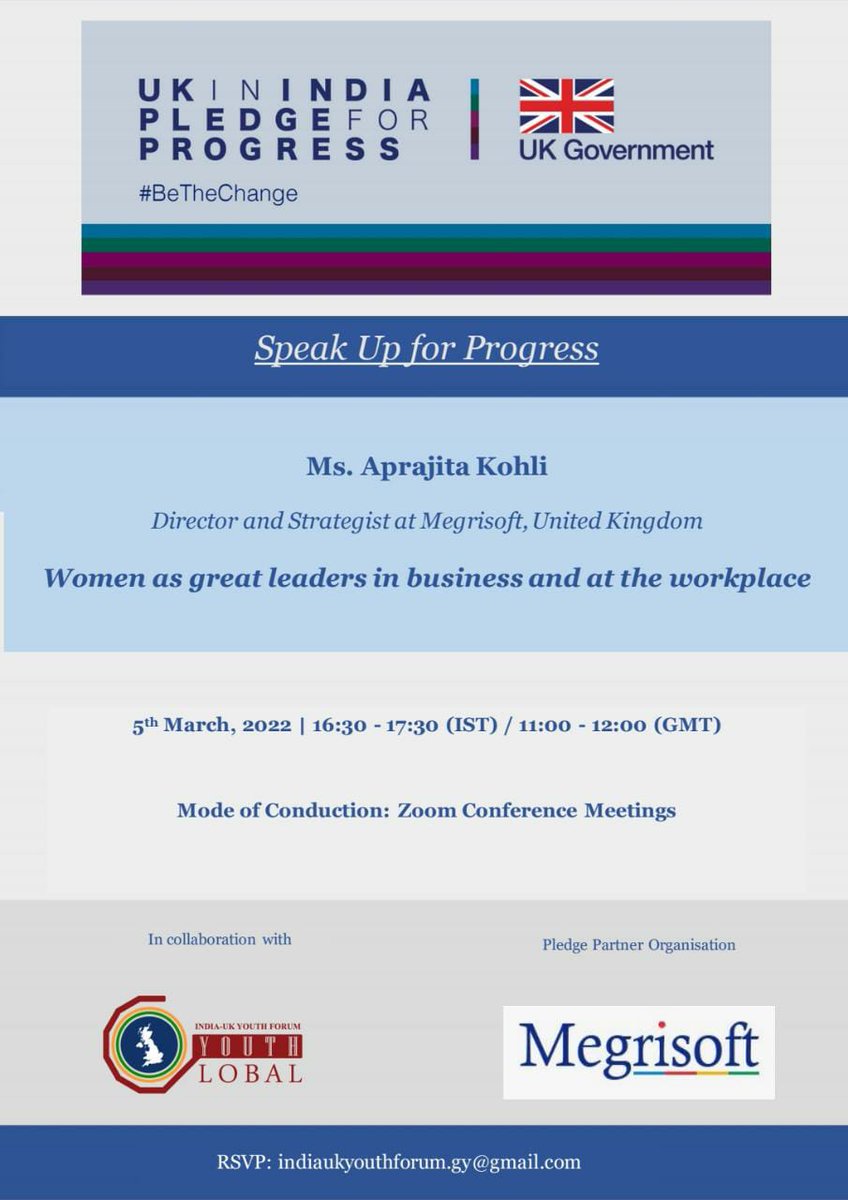 IndiaUKForum's tweet photo. Greetings!✨
India-UK Youth Forum is back with a new talk under @UKinIndia's Speak Up for Progress Programme!
Register here: https://t.co/fFefxiXlWZ
#PledgeforProgress #SpeakUpforProgress
@UKinIndia @globalyouthind https://t.co/ylU4giHl1G
