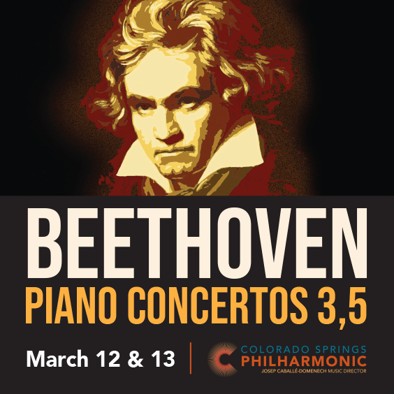 Experience the power of live performance. Beethoven’s piano concertos are among the most loved and requested works of all time. The Colorado Springs Philharmonic completes the cycle with No. 3 and No. 5, “Emperor” at the ENT Center for the Arts at UCCS. bit.ly/3tjgM0z