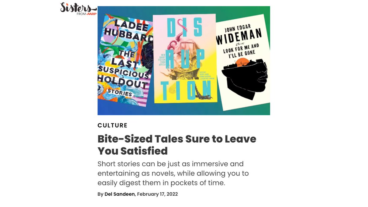 "A perfect anthology for readers who like a little of the fantastical in their literature, but recognize how fiction often hits very close to home." Thrilled to see DISRUPTION in this list of recommended short fiction! Thanks <a href="/DelSandeen/">Del Sandeen 👻 Mostly updates</a>! <a href="/ShortStoryAFR/">Short Story Day AFR</a>  sistersletter.com/culture/bite-s…
