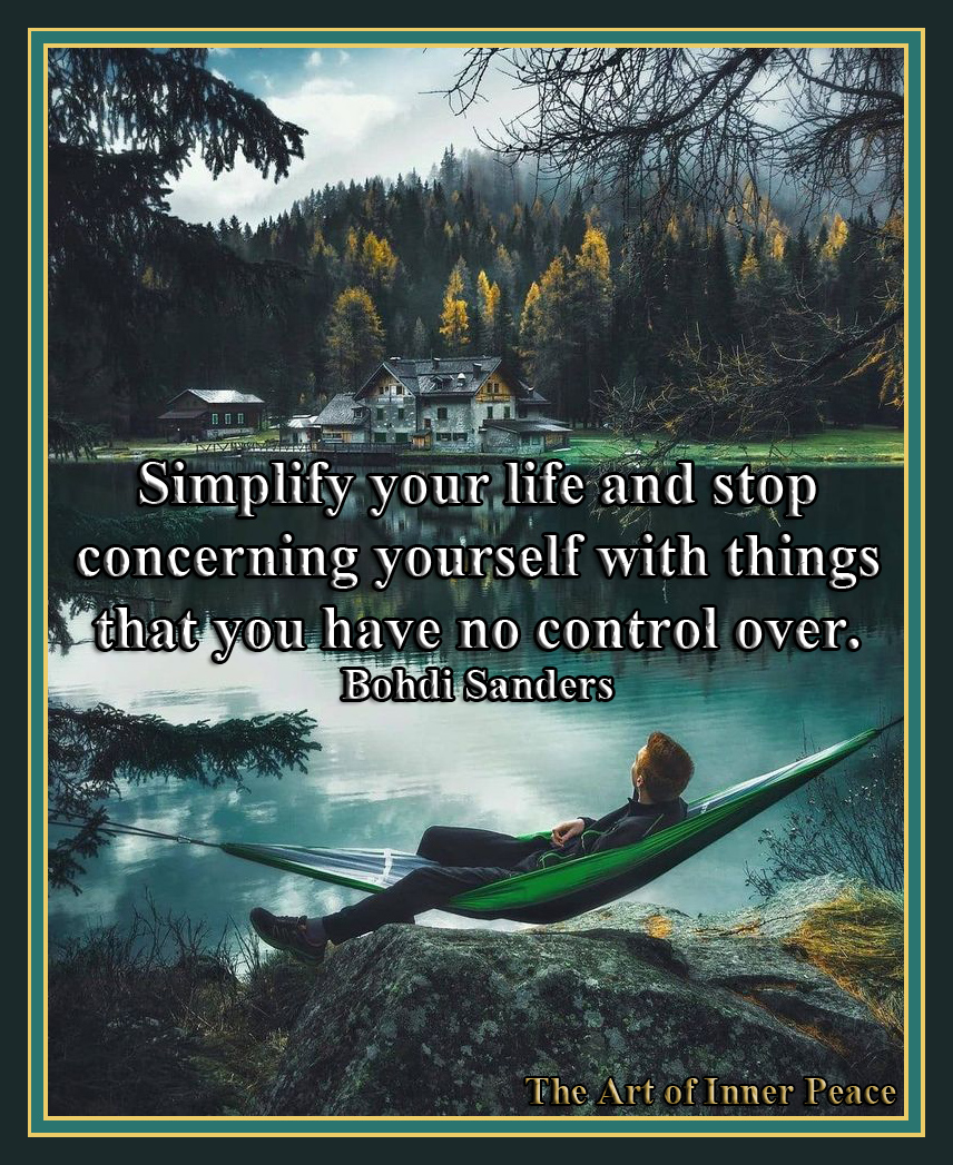 BohdiSanders's tweet photo. Simplify your life and stop concerning yourself with things that you have no control over. #BohdiSanders
#innerchild #InnerPeace #SimplifyYourLife https://t.co/HMveN5r9vN
