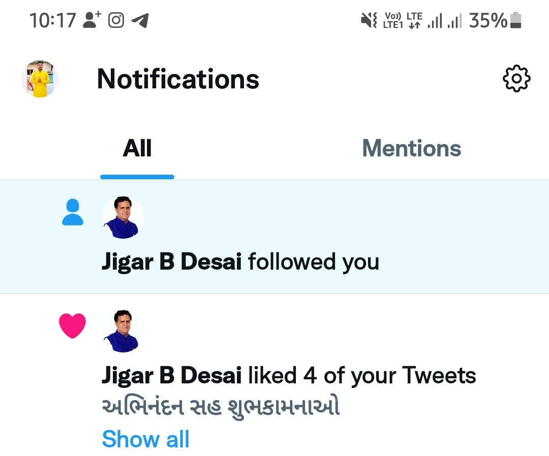 બનાસકાંઠા ભારતીય જનતા પાર્ટી ની એક આગવી ઓળખ અને રાજકારણ મા મોટુ નામ  એવા બનાસ બેંક ના ડિરેક્ટર જીગરભાઈ  તમે ફોલોબેક આપ્યુ એ બદલ સાહેબ આપનો આભાર ⚘ 
<a href="/JigarBDesaiBjp/">Jigar B Desai</a>