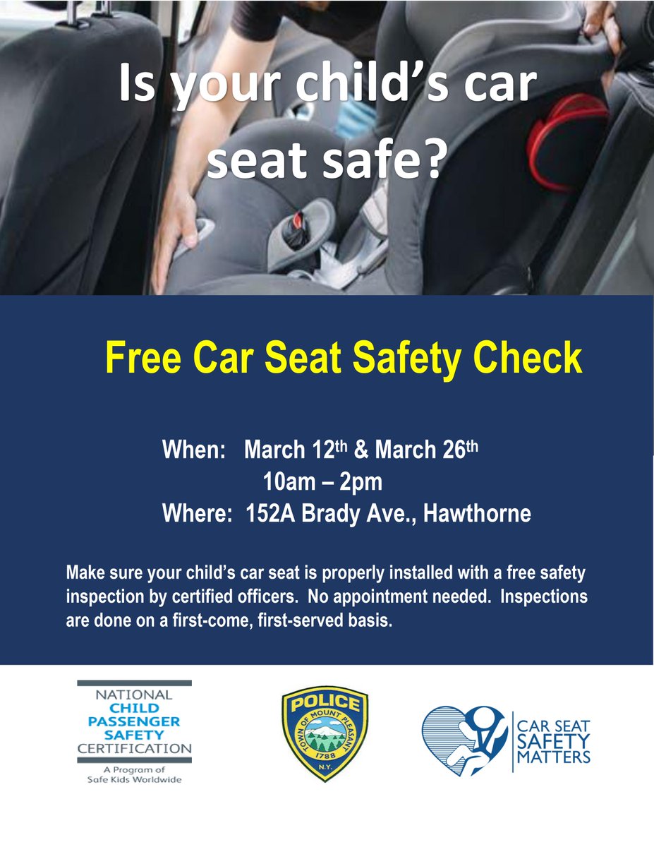 March Car Seat Safety Checks