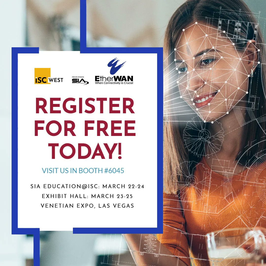 Come see us for FREE at ISC West March 23-25 @ booth #6045 😍

Catch up on emerging technologies in the security space, network with industry professionals, &amp; learn from the SIA Education @ ISC program. Click the link below to register!

buff.ly/3HshL3z