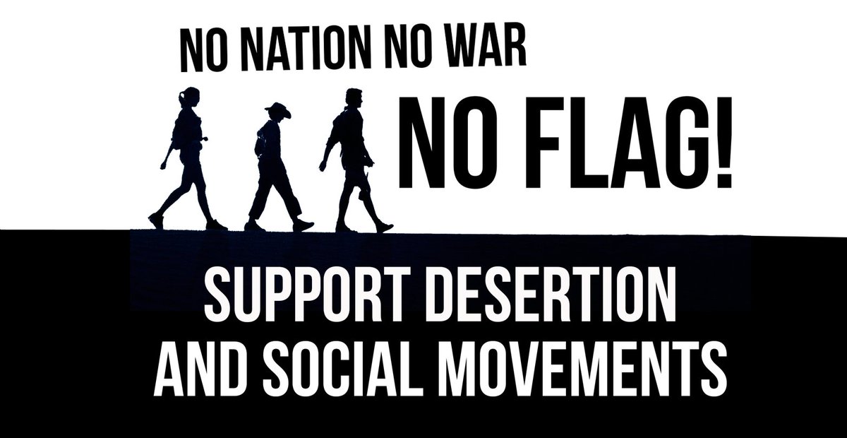 CafeKollektiv's tweet photo. Fahnenflucht! Solidaritätsfond für Desertierende.
Unsere Antwort auf kapitalistische Kriege liegt nicht darin selbst in Militarismus &amp; Aufrüstung zu verfallen, sondern Fahnenflüchtige &amp; soziale Proteste in #Russia, der #Ukraine &amp; überall zu unterstützen!  https://t.co/MYInj1ziaO https://t.co/8OPGE47Uxv
