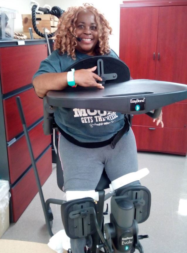 SPINALpedia's tweet photo. Injured in 2013, "QuadLove," is a mom and grandma sharing her recovery. Follow her here ---> https://t.co/HbmQQincbf #standingframe #quadriplegic https://t.co/EwE5OhBzcO