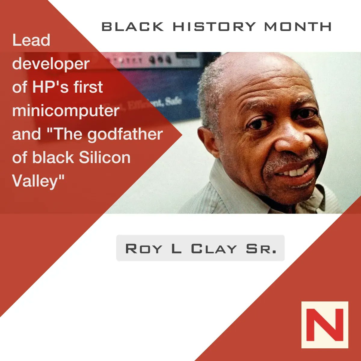 Roy Clay Sr. is known as “the godfather of black Silicon Valley” for recruiting numerous black engineers into both HP and his own tech company, Rod-L Electronics.
Photo Credit: nere.vu/3vbXZXF
#BlackHistory #BlackHistoryMonth #entrepreneur #innovation #technology