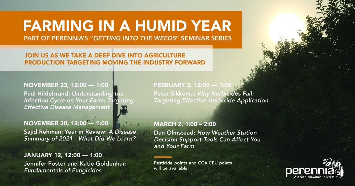 Thank you to everyone so far who has participated in our webinar series "Getting into the Weeds". 

Our last session is taking place on March 2nd from 1:00 to 2:00. 

#LinkInBio to register.