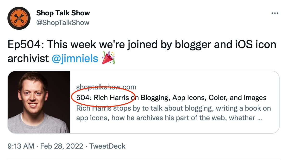 Jim Nielsen tweet media