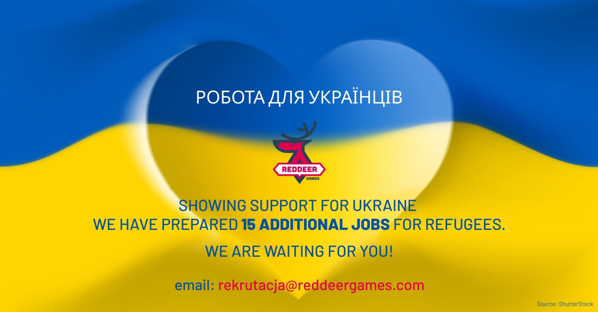 LisieckiMichal's tweet photo. Witamy w #Polsce przyjacioł z #Ukrainy. Właśnie stworzyliśmy dla Was 15 ofert pracy w #GameDev @GamesRedDeer. Wyślijcie do zainteresowanych. Pomożemy w zakwaterowaniu i załatwieniu formalności. 🇺🇦🇵🇱 #praca #rabota
👉https://t.co/4HWSZ4jNrr https://t.co/9qcwiG8hg5