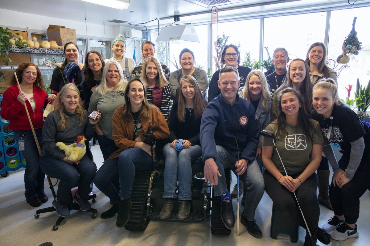 CraigHospital's tweet photo. We're sad to see #TRMonth come to a close, but we're always excited for the chance to celebrate our amazing Therapeutic Recreation team! Thank you for all that you do for our patients! ๐ธ https://t.co/37EpWSv5QT