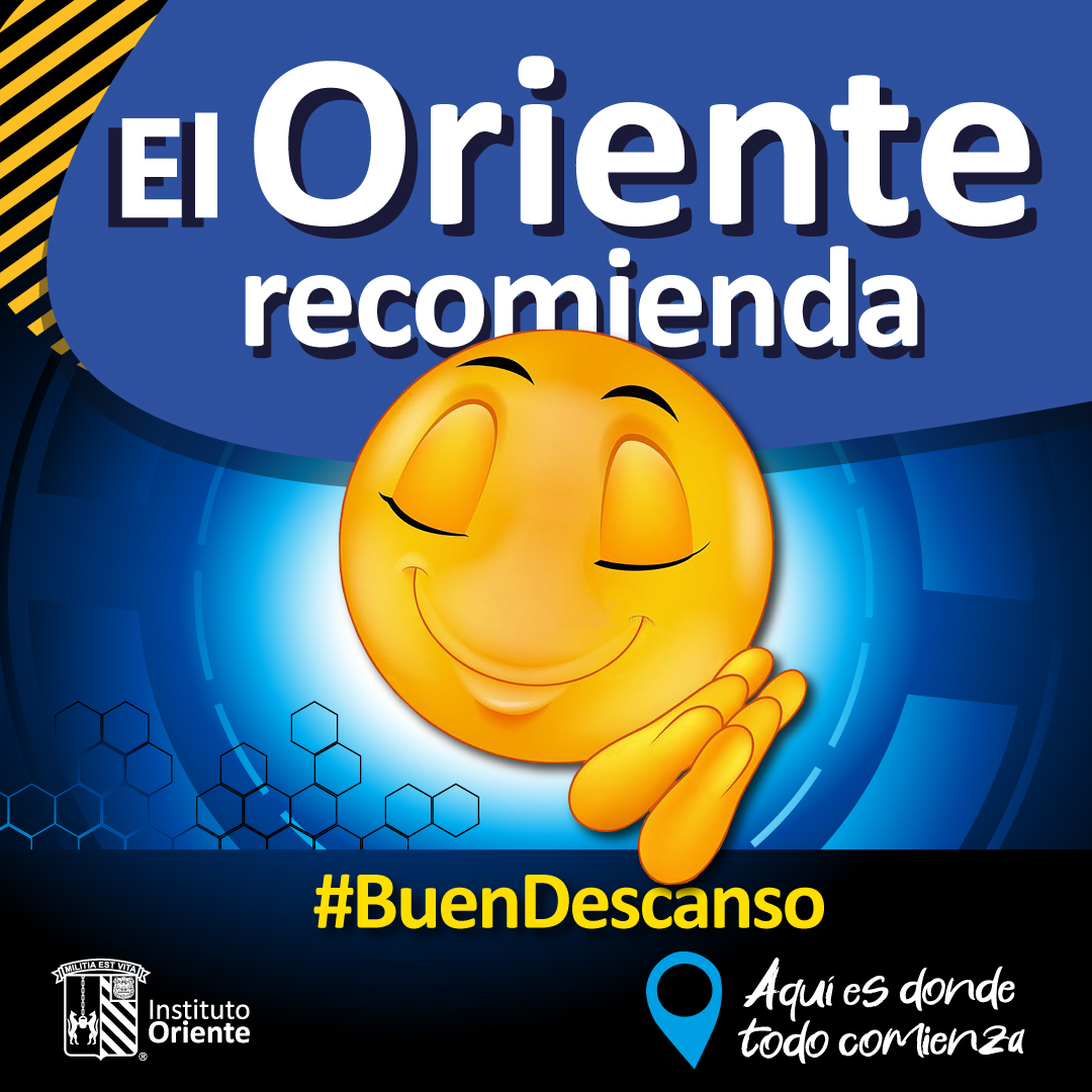 ¡El Oriente quiere verte sano! Por eso te recomendamos descansar por lo menos 8 horas diarias.

Dormir bien ayuda a que tu sistema inmunológico permanezca fuerte.

#InstitutoOriente #Ignatius500 #OrienteTeCuida