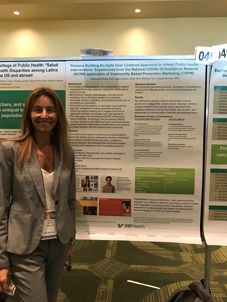 FPRC_USF's tweet photo. Here's a look at our team's poster presentations at last week's USF Health Research Day! @USFHealth @usfcoph
#USFCOPHRocks #socialmarketing #neuromarketing #FPRC #research #transportation https://t.co/bMQwCJyczS