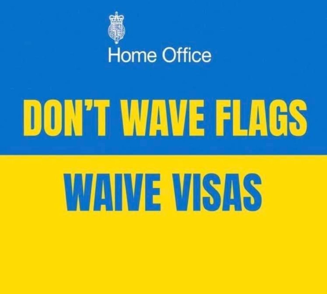 Don_LImmortale's tweet photo. @ukiswitheu Scotland &amp; Wales are ready &amp; happy to welcome Ukrainians but England... NO. England is belittling them.
The Ukrainian people that do come won't stay. Why would they?! 
Just look at how amazing their leader is as one example and a reason to return. #Ukriane #PritiPatel #English https://t.co/ikERR2PwZB