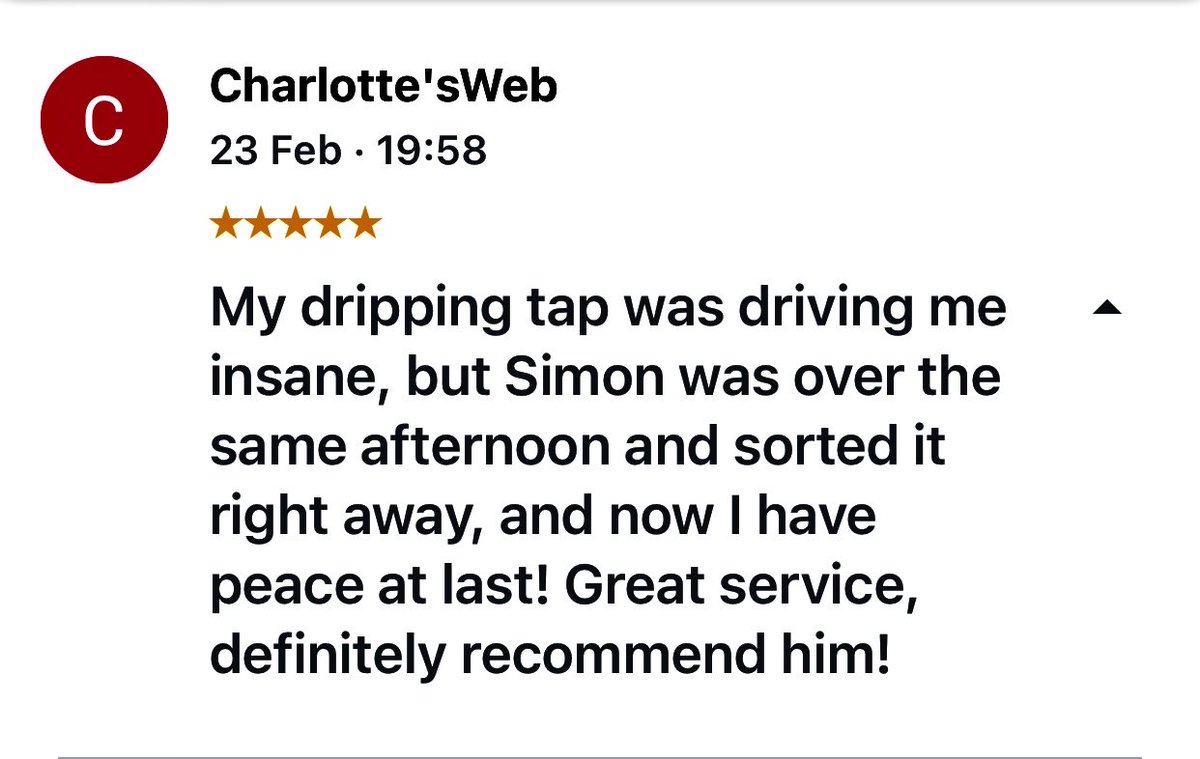 plumbercamborne's tweet photo. My latest Google customer reviews. 
Always greatly appreciated 😜 https://t.co/5zCoTVbMvj