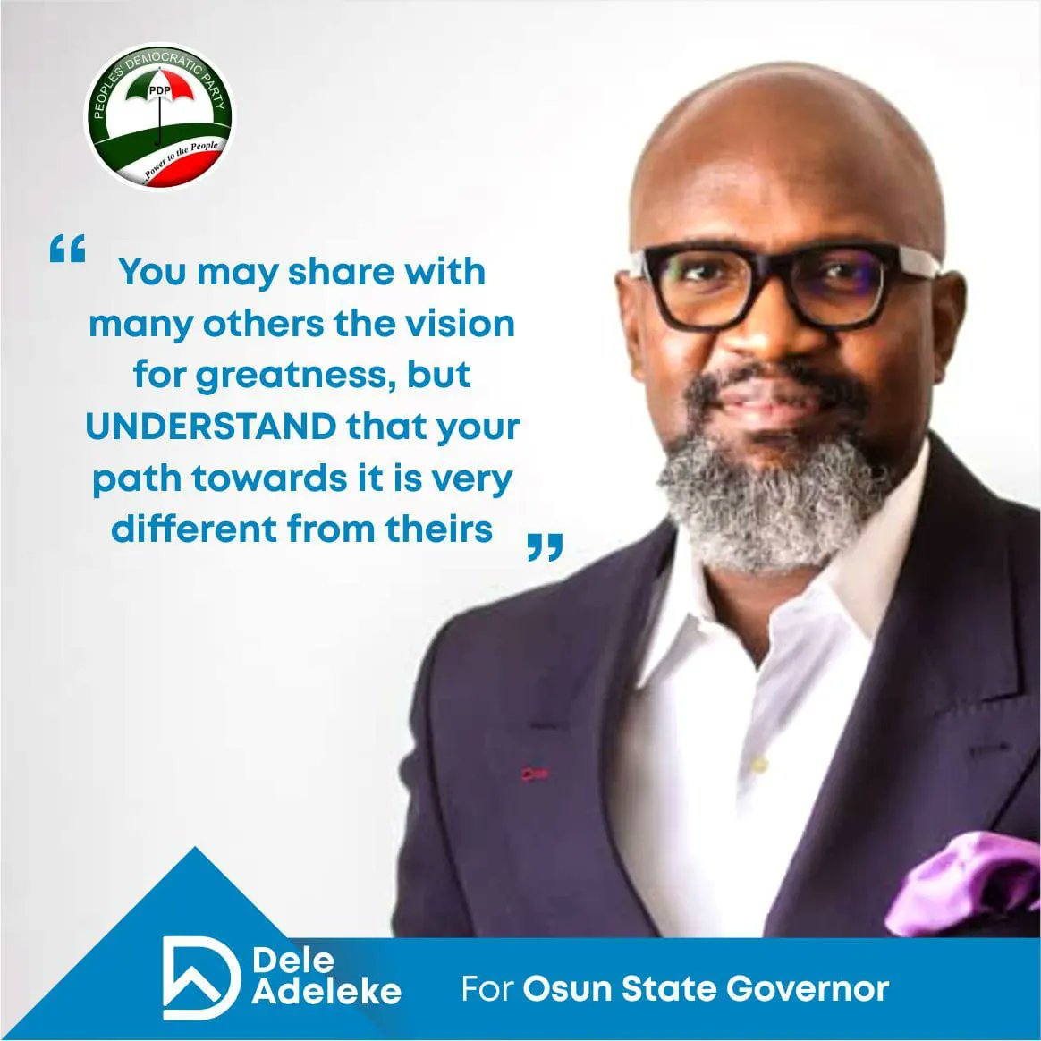 deleadeleke001's tweet photo. Every citizen of Osun has a vision of how they want their lives to be&amp;a lot of well meaning Politicians  have given their own take on how to get them to the promise land. 
What we promise are more realistic, practical solutions to giving our state the face lift it so badly needs https://t.co/CwivFy9Pyo