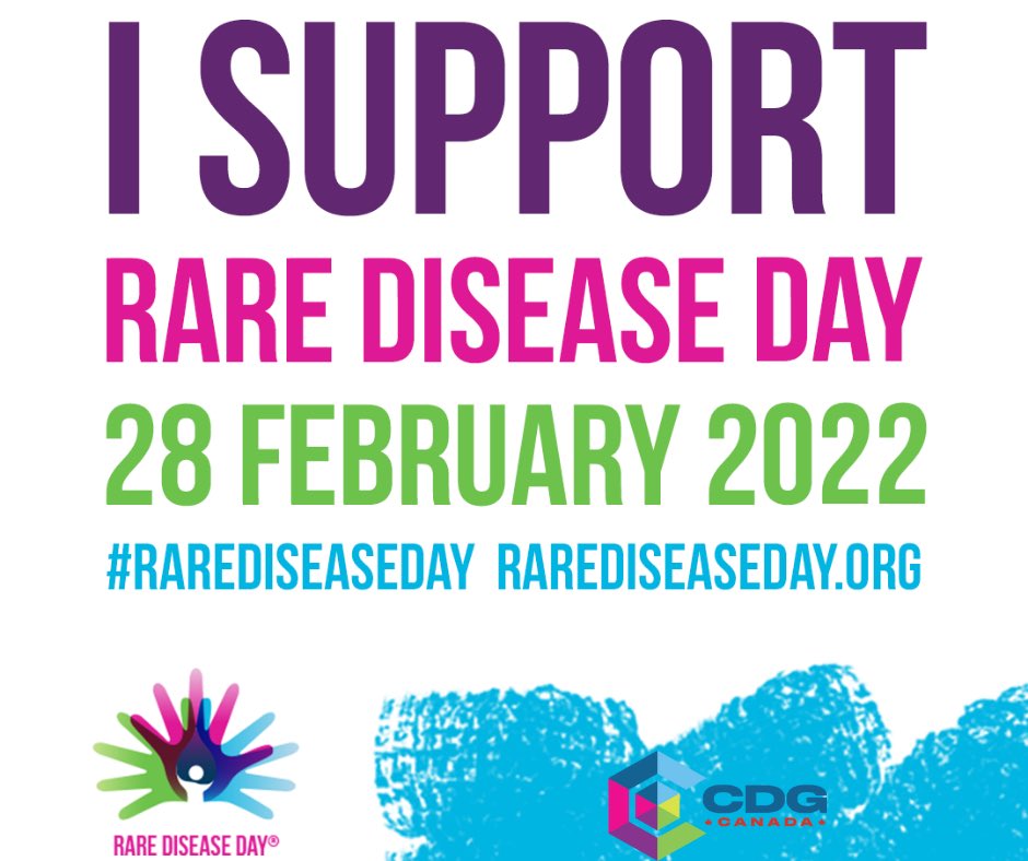 cdgcanada's tweet photo. Today CDG Canada is celebrating Rare Disease Day!

We stand UNITED in raising awareness of rare diseases, including CDG, and the unique challenges faced by families affected by rare disease.  

#RareDiseaseDay2022 #cdg #glycosylation https://t.co/4knUuQeK4m