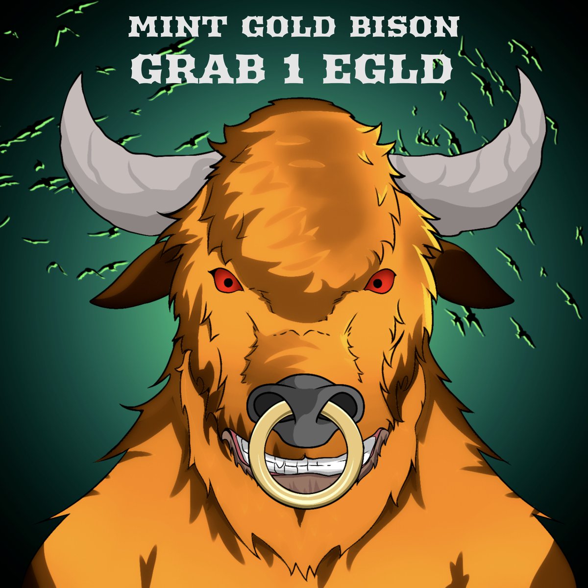 CarpathianBison's tweet photo. There are some super bison🦬🦬🦬 yet to be MINTED!
Discover  GOLD bison and WIN 1 #EGLD 🥇
Discover CHROME bison and WIN 0.5 #EGLD 🥈
Mint link: https://t.co/sSGamYBDMF
#ElrondCommunity #ElrondMarket #ElrondNFT #Maiar https://t.co/5q8vXdvY8i