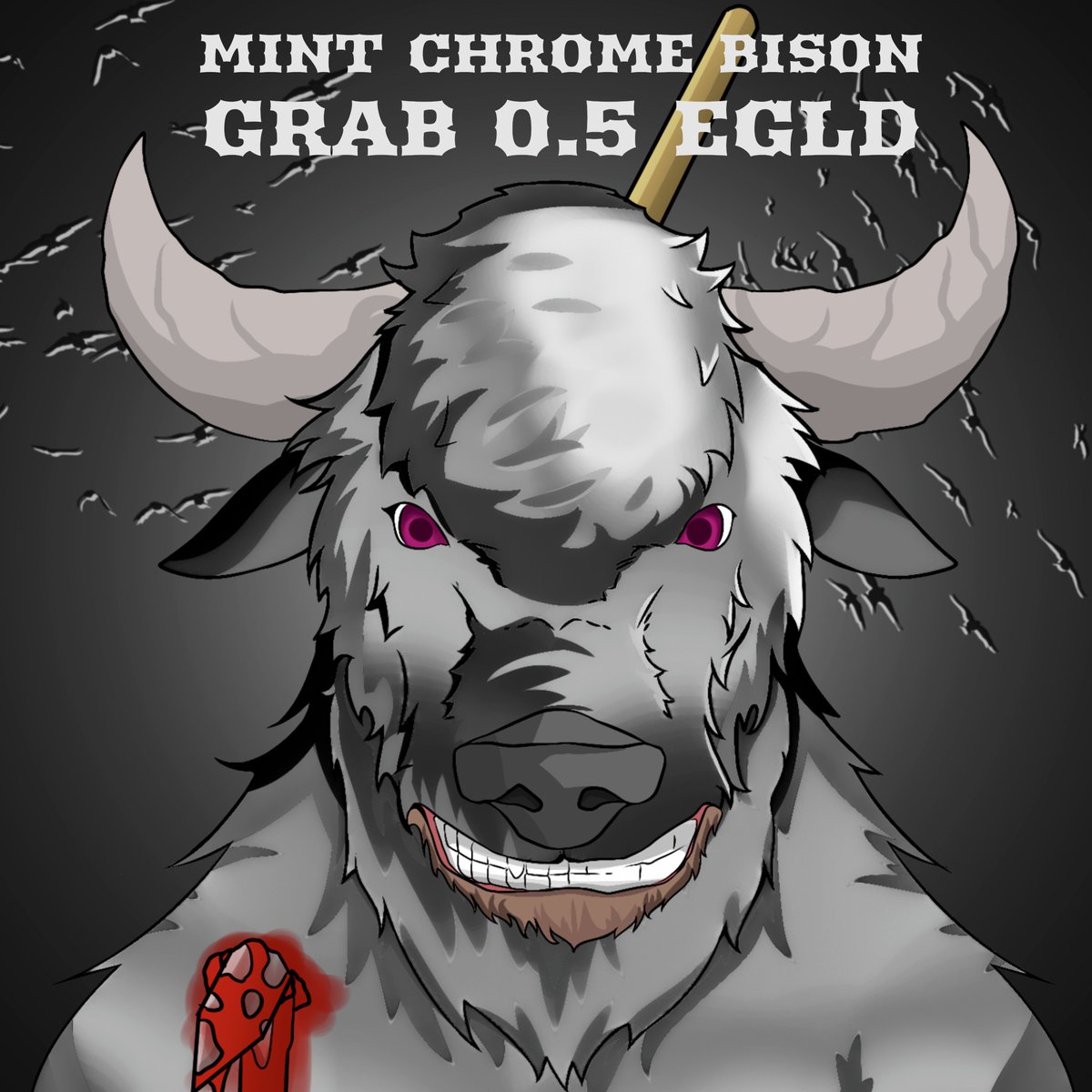 CarpathianBison's tweet photo. There are some super bison🦬🦬🦬 yet to be MINTED!
Discover  GOLD bison and WIN 1 #EGLD 🥇
Discover CHROME bison and WIN 0.5 #EGLD 🥈
Mint link: https://t.co/sSGamYBDMF
#ElrondCommunity #ElrondMarket #ElrondNFT #Maiar https://t.co/5q8vXdvY8i
