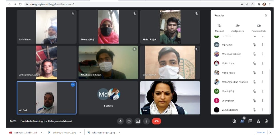 aparnadewal's tweet photo. Another @Fact_Shala training for the Refugees in different parts of the country. Together we learnt to identify the credible sources, trust our critical thinking ability, doubt every piece of news coming to us, to break the chain  and pause @data_LEADS #FactShalaLearning https://t.co/GE0TdkIEbk