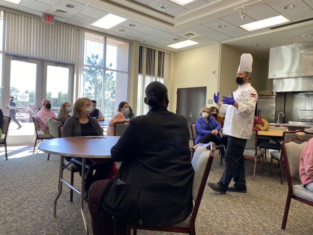 katefaw's tweet photo. @MooreSchools high school and middle school counselors learning about all the programs for our students at Sandhills Community College.  Just in time for course selections for next year!  #awesomepartnership https://t.co/N12tgCS10w