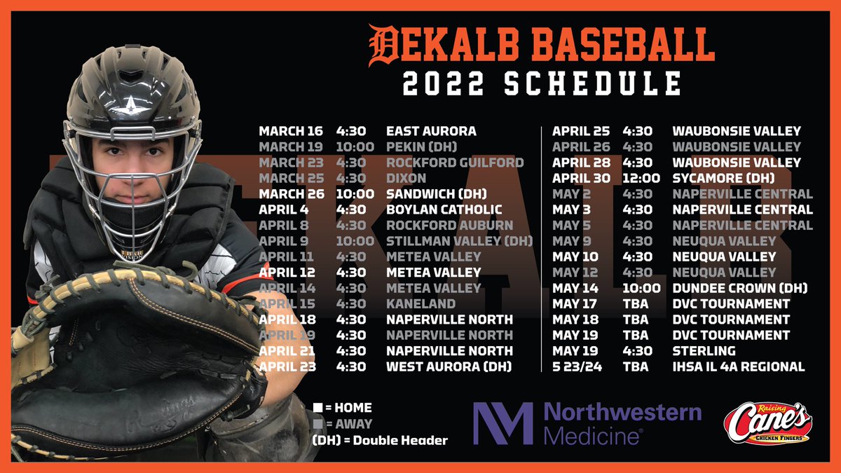 The 2022 Schedule is here! ⚾️🌭☀️