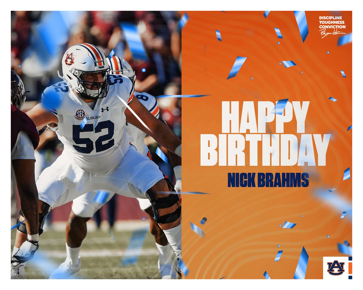 RT to wish <a href="/Nick_Brahms/">Nick Brahms</a> a happy birthday! 🎉

#WarEagle | #AuburnMade